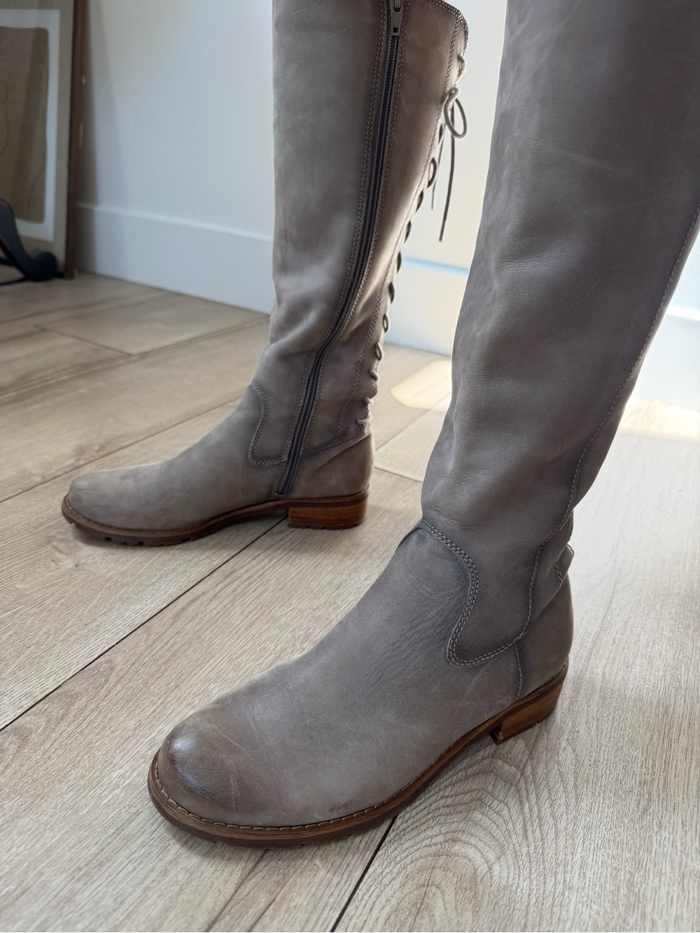 Söfft Sharnell II Pietra Grey Suede Knee High Boots women’s size 6.5